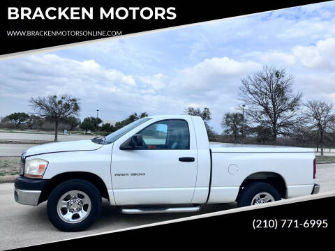 2006 Dodge Ram 1500 for sale at BRACKEN MOTORS in San Antonio TX