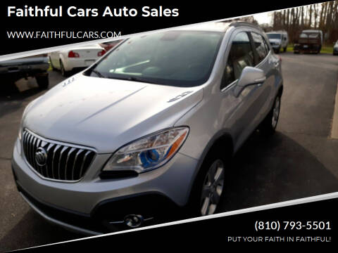 2015 Buick Encore for sale at Faithful Cars Auto Sales in North Branch MI