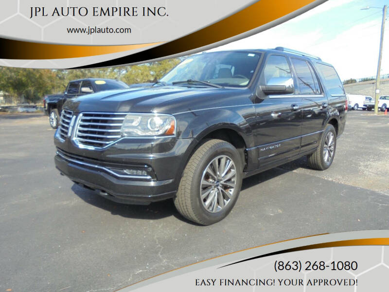 2015 Lincoln Navigator for sale at JPL AUTO EMPIRE INC. in Lake Alfred FL