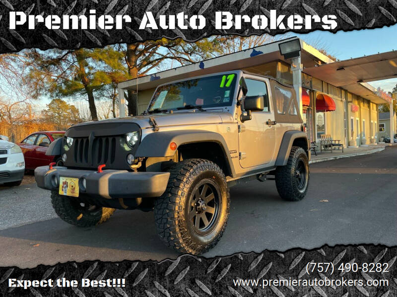 2017 Jeep Wrangler for sale at Premier Auto Brokers in Virginia Beach VA
