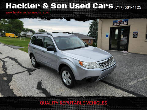 2013 Subaru Forester for sale at Hackler & Son Used Cars in Red Lion PA