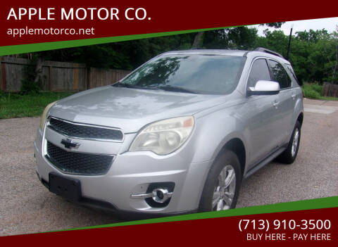 2012 Chevrolet Equinox for sale at APPLE MOTOR CO. in Houston TX