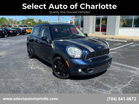 2013 MINI Countryman for sale at Select Auto of Charlotte in Matthews NC