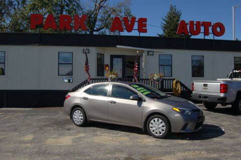 2016 Toyota Corolla for sale at Park Ave Auto Inc. in Worcester MA