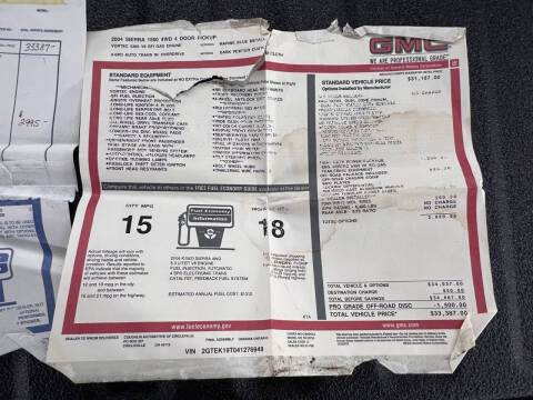2004 GMC Sierra 1500 SLE