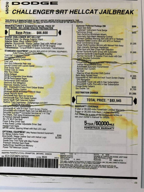 2023 Dodge Challenger