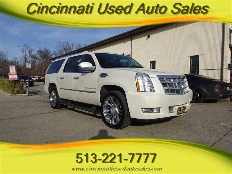 2012 Cadillac Escalade ESV for sale at Cincinnati Used Auto Sales in Cincinnati OH