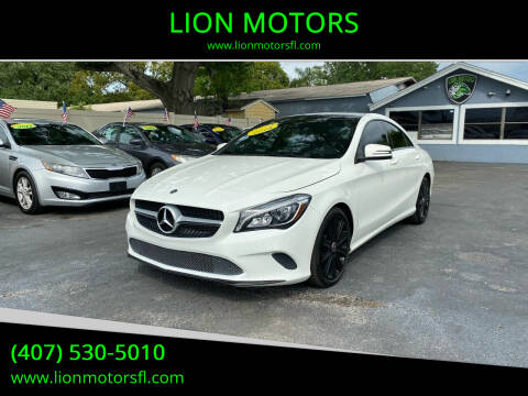 2018 Mercedes-Benz CLA for sale at LION MOTORS in Orlando FL