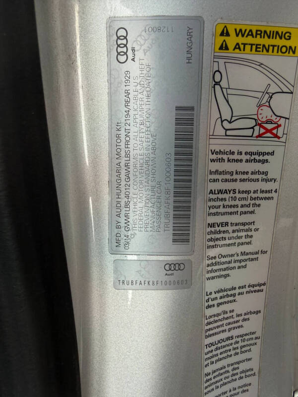 2015 Audi TT 2.0T quattro