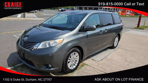 2014 Toyota Sienna for sale at CRAIGE MOTOR CO in Durham NC
