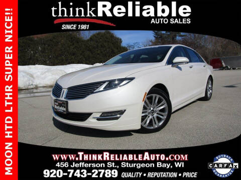 2015 Lincoln MKZ for sale at RELIABLE AUTOMOBILE SALES, INC in Sturgeon Bay WI