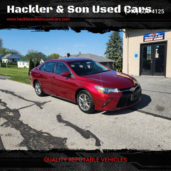 2016 Toyota Camry for sale at Hackler & Son Used Cars in Red Lion PA