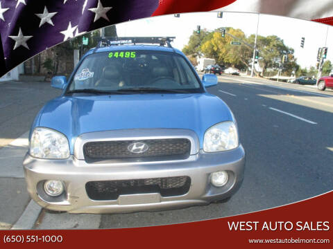 2003 Hyundai Santa Fe for sale at West Auto Sales in Belmont CA