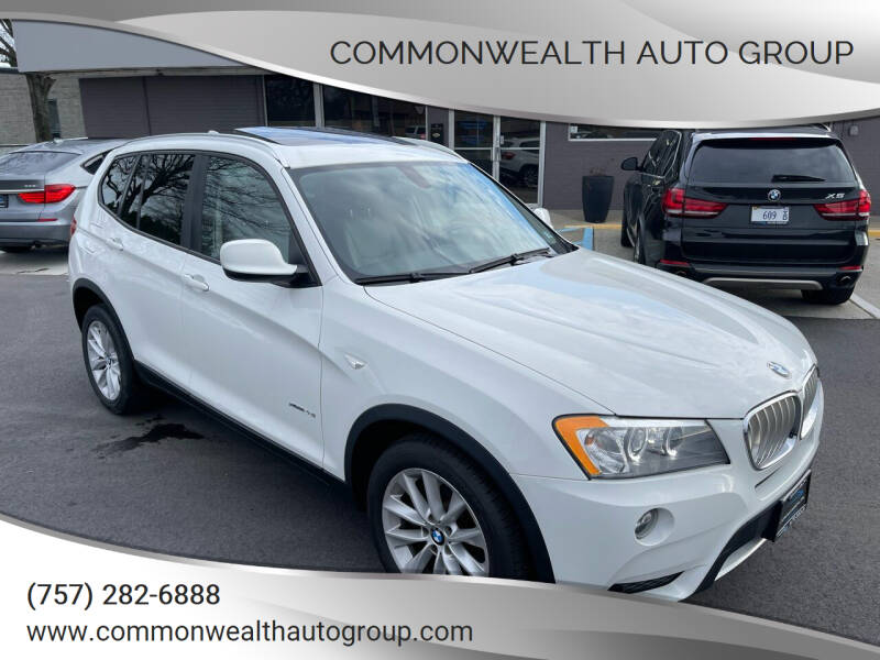 2013 BMW X3 for sale at Commonwealth Auto Group in Virginia Beach VA