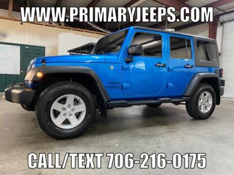2016 Jeep Wrangler Unlimited for sale at Primary Jeep Argo Powersports Golf Carts in Dawsonville GA