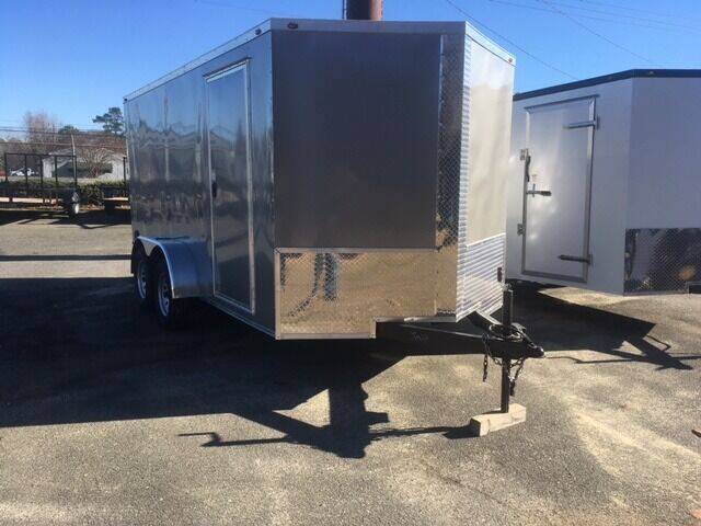 2022 NEW J&C 7 x 14  V Nosed Enclosed for sale at Sanders Motor Company in Goldsboro NC
