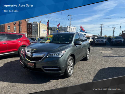 2015 Acura MDX for sale at Impressive Auto Sales in Philadelphia PA