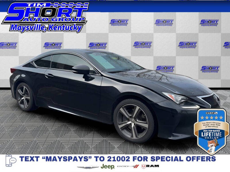 2017 Lexus RC 200t for sale at Tim Short CDJR of Maysville in Maysville KY