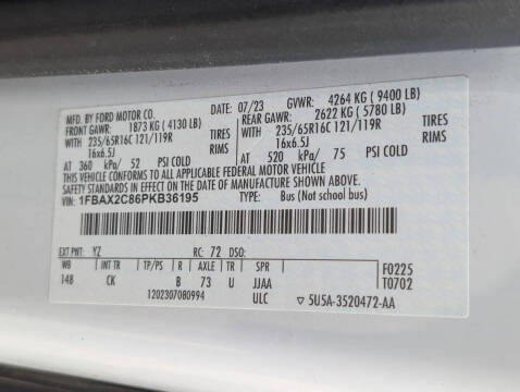 2023 Ford Transit