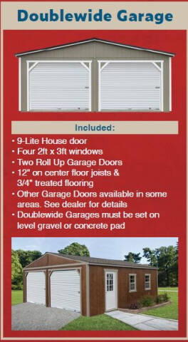 xBackyard Outfitters Double Wide Garage