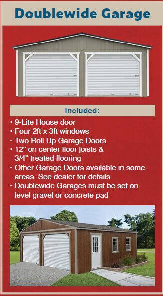 xBackyard Outfitters Double Wide Garage