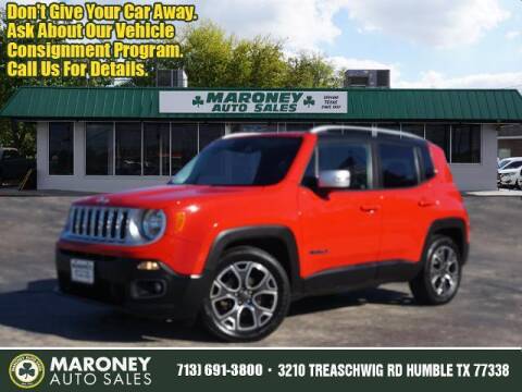 2016 Jeep Renegade for sale at Maroney Auto Sales in Humble TX
