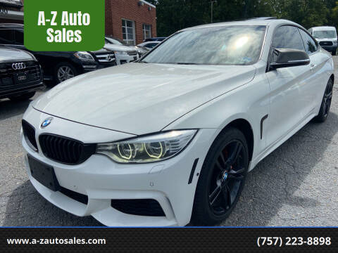2015 BMW 4 Series for sale at A-Z Auto Sales in Newport News VA