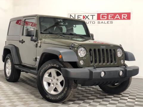 2015 Jeep Wrangler for sale at Next Gear Auto Sales in Westfield IN