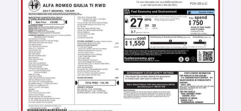 2017 Alfa Romeo Giulia Ti