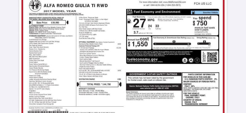 2017 Alfa Romeo Giulia Ti