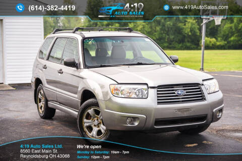 2007 Subaru Forester for sale at 4:19 Auto Sales LTD in Reynoldsburg OH