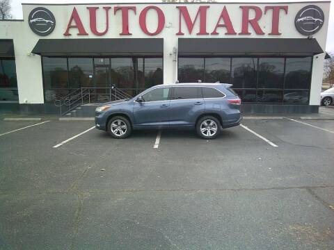 2014 Toyota Highlander for sale at AUTO MART in Montgomery AL