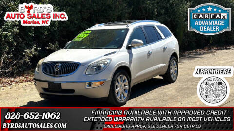 2012 Buick Enclave for sale at Byrds Auto Sales in Marion NC