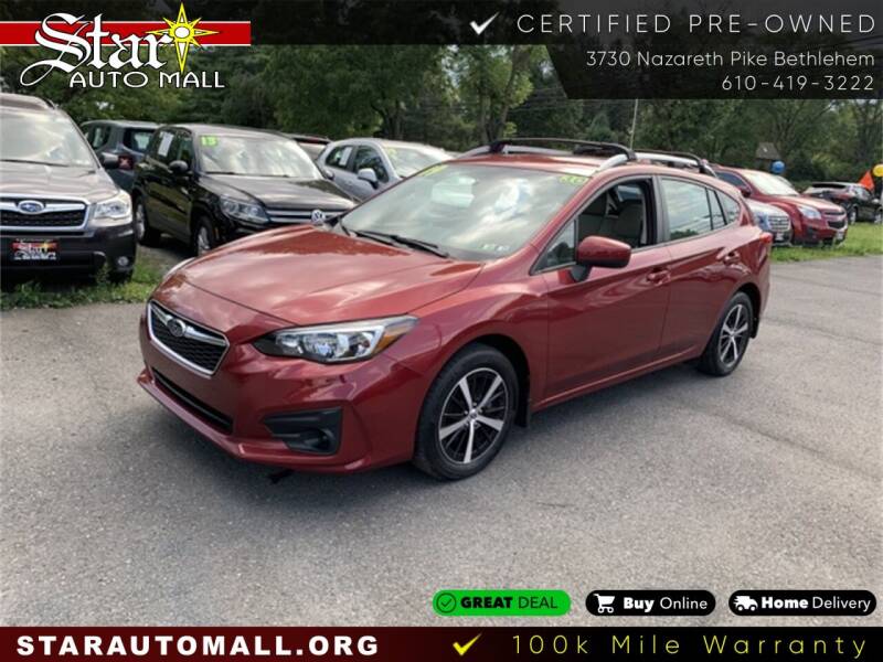2019 Subaru Impreza for sale at Star Auto Mall in Bethlehem PA