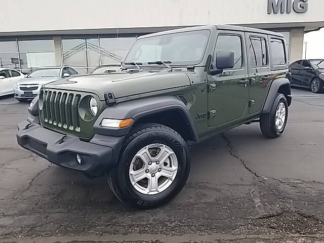 Used 2021 Jeep Wrangler Unlimited Sport S with VIN 1C4HJXDN8MW861265 for sale in Bellefontaine, OH