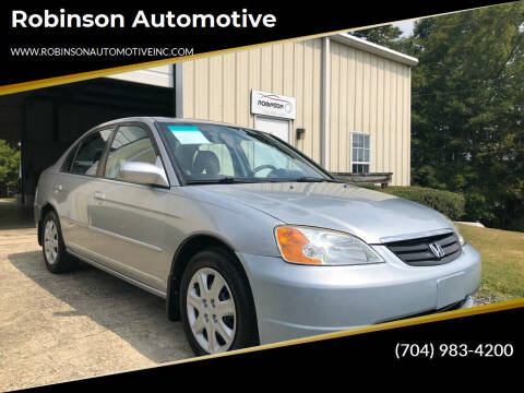 2003 Honda Civic for sale at Robinson Automotive in Albemarle NC