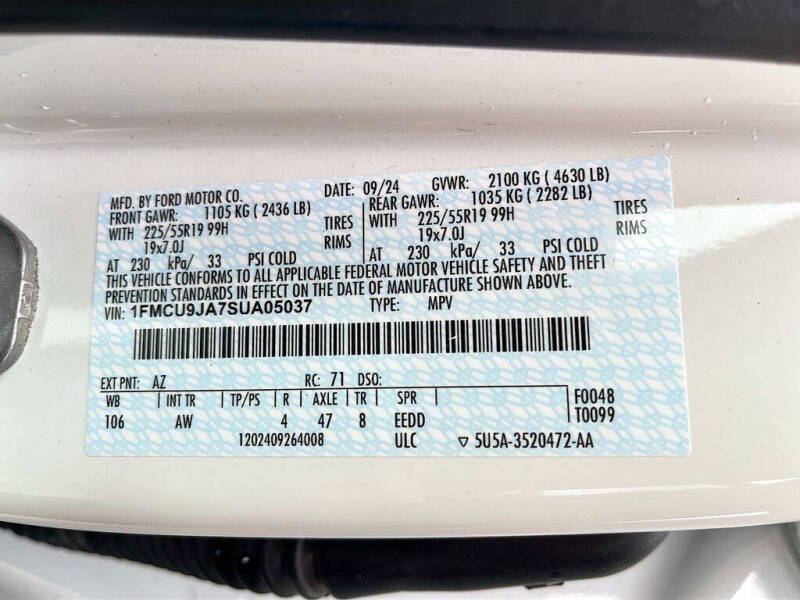 2025 Ford Escape Platinum