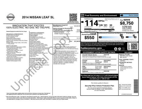 2014 Nissan LEAF SL