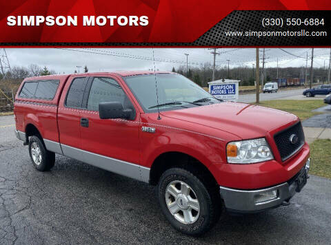 2004 Ford F-150 for sale at SIMPSON MOTORS in Youngstown OH