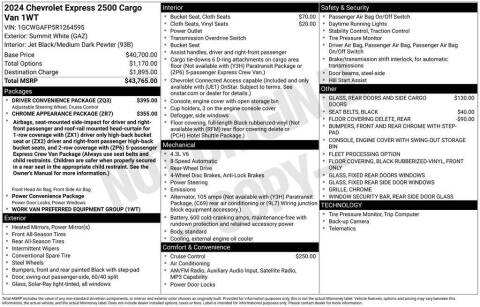 2024 Chevrolet Express 2500