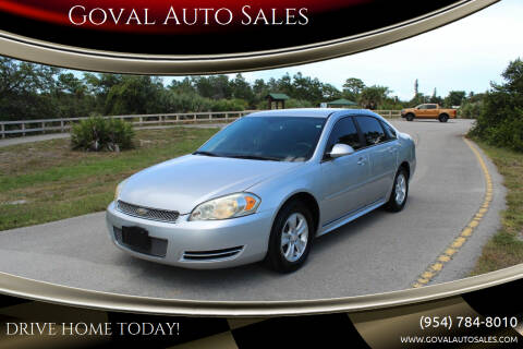 2013 Chevrolet Impala for sale at Goval Auto Sales in Pompano Beach FL