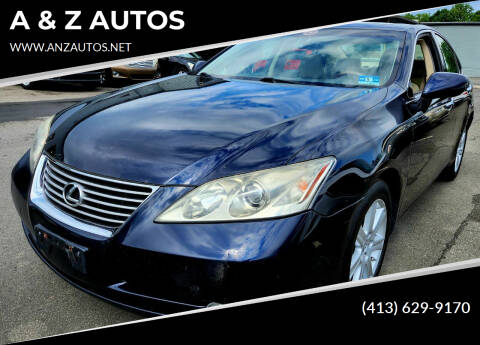 2009 Lexus ES 350 for sale at A & Z AUTOS in Westfield MA