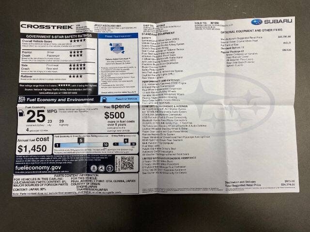 2018 Subaru Crosstrek 2.0i Premium