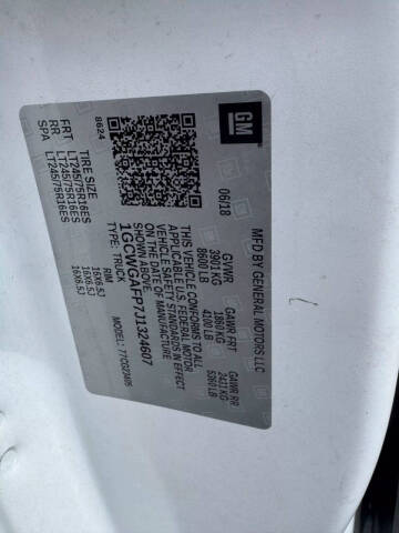 2018 Chevrolet Express 2500