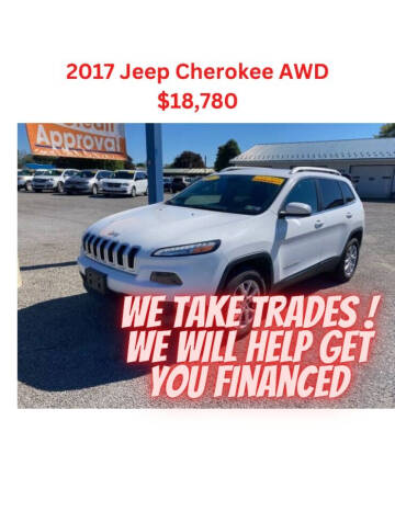 2017 Jeep Cherokee for sale at Corry Pre Owned Auto Sales in Corry PA