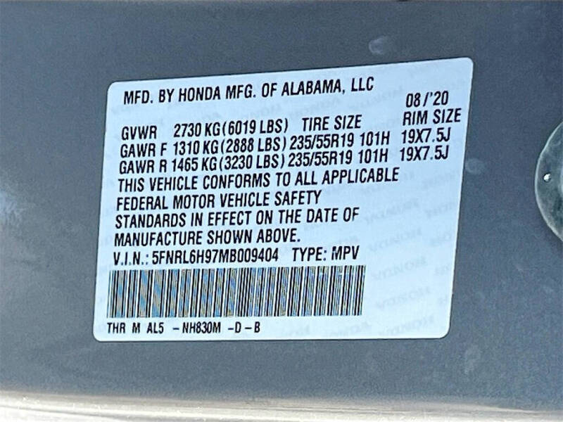 2021 Honda Odyssey Elite