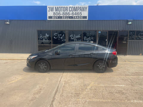 2017 Chevrolet Cruze for sale at 3W Motor Company in Fritch TX