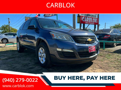 2014 Chevrolet Traverse for sale at CARBLOK in Lewisville TX