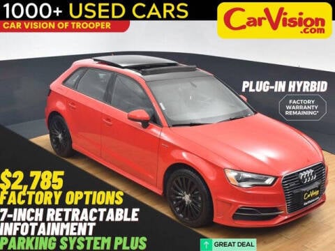 2016 Audi A3 Sportback e-tron for sale at Car Vision of Trooper in Norristown PA