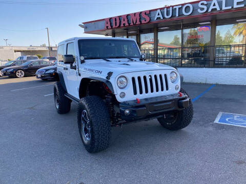 2017 Jeep Wrangler for sale at Adams Auto Sales CA in Sacramento CA